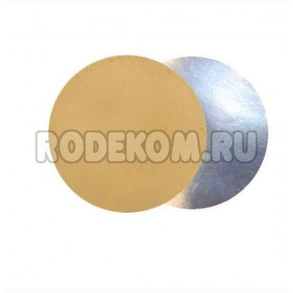 Подложка d 140мм, золотая (S0,8мм) круглая