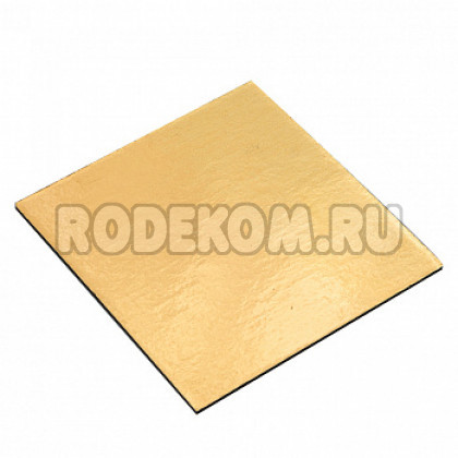 Подложка 100x100мм, золотая (S 1,5мм) квадрат
