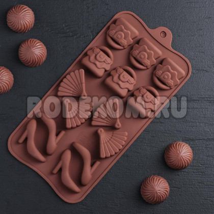 Силиконовая форма для конфет - Дамский набор (1063397)