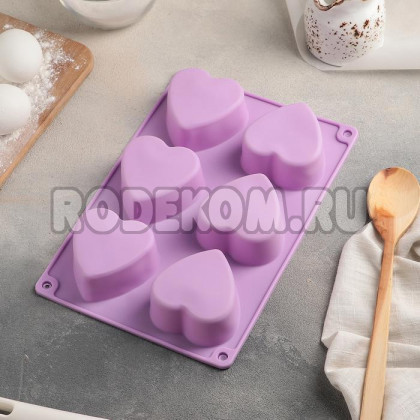 Форма для выпечки "Сердце" 6 яч (2570329)