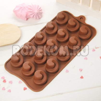 Силиконовая форма для конфет - Вихрь (2854837)