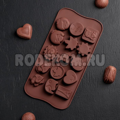 Силиконовая форма для конфет - Жизнь прекрасна (2854839)