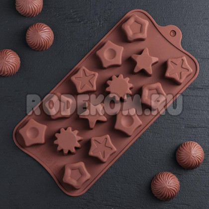 Силиконовая форма для конфет - Звезды (3146756)