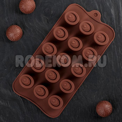 Силиконовая форма для конфет - Шоколадное удовольствие (3628354)