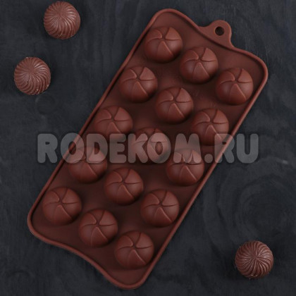 Силиконовая форма для конфет - Завиток (3976039)