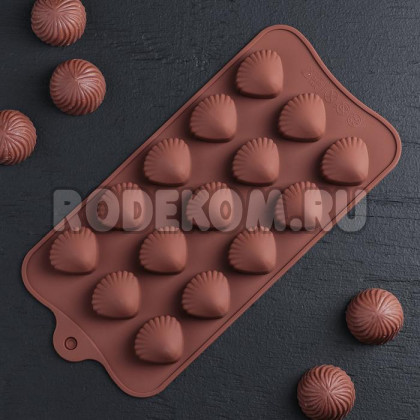 Силиконовая форма для конфет - Ракушка (762771)