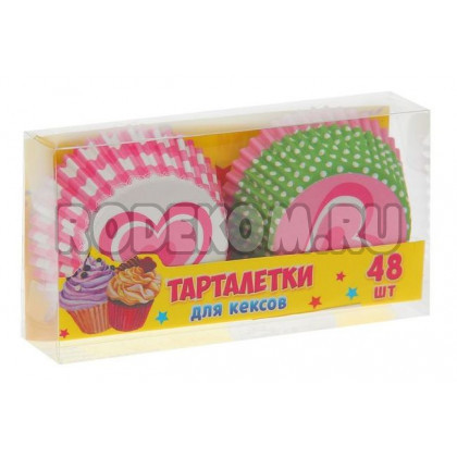 Набор тарталеток "Сердечки" 48 шт