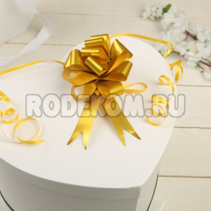 Бант-шар №1,8 простой золотой (2859576)