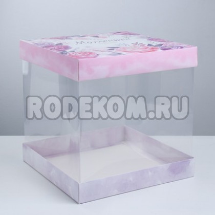 Упаковка для торта «Моменты счастья», 30 × 30 см (3929581)