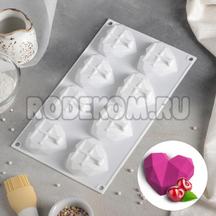 Форма для муссовых десертов и выпечки «Сердце. Геометрия» (2854661)