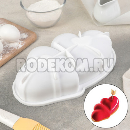 Форма для муссовых десертов и выпечки «Влюблённые сердца» (4472197)