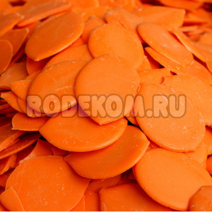 Кондитерская глазурь жировая, оранжевая - "Апельсиновая", 500гр