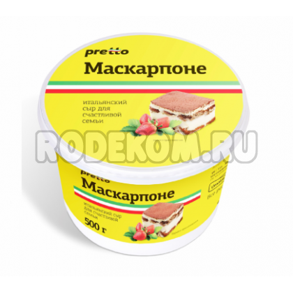 Сыр PRETTO Маскарпоне 80%, 500г