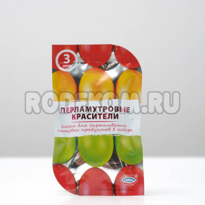 Смеси для окрашивания пищевых продуктов жидкие "Перламутровые красители"(1918780)