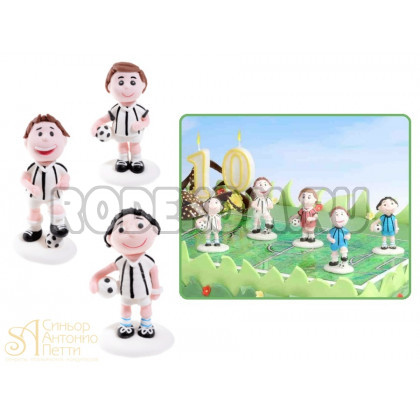 Сахарная фигурка - Футболист в белой форме (25543/p)