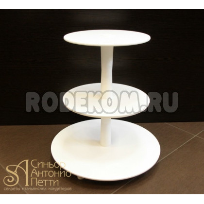 Подставка трехъярусная, пластик (30037)