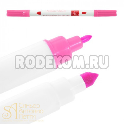 Двусторонний пищевой фломастер - Розовый (23122*B/p)