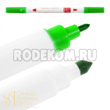 Двусторонний пищевой фломастер - Зеленый (23122*L/p)