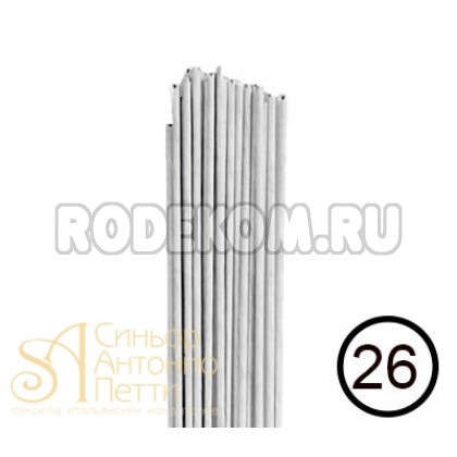 Кондитерская проволока №26 - Белая, 50шт. (40-1386W)