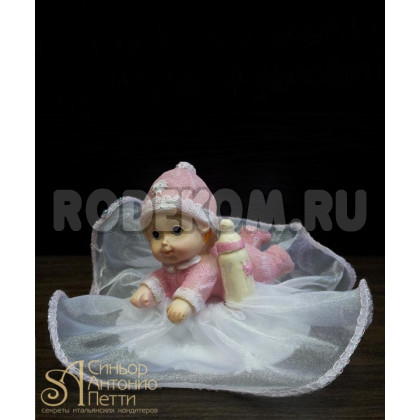 Фигурка новорожденного, розовая (26110*B/p)