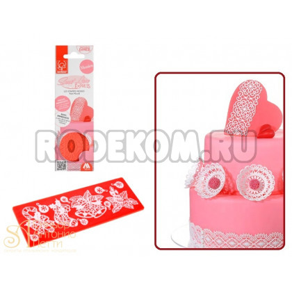 Рельефный силиконовый коврик Sweet Lace Express - Новогодний, 7*18,8см. (30718)