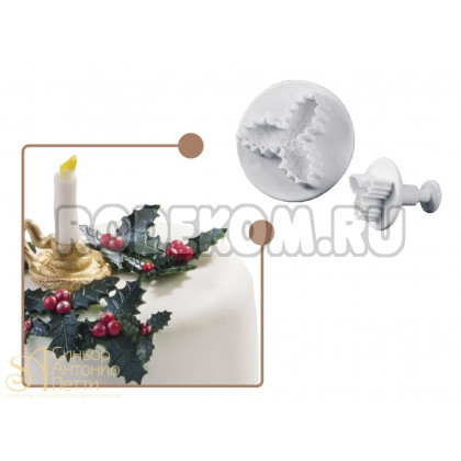 Набор вырубок c выталкивателем - Трехлистник, 3шт. (27336)