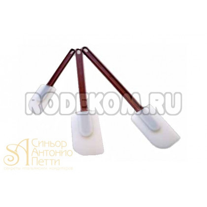 Силиконовая лопатка с пластиковой ручкой, 25см. (SPS 25)