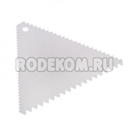 Пластмассовый скребок - Зубчики, 110*95мм. (1427368)