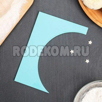 Пластмассовый скребок - Круг, 175*125мм. (3804585)